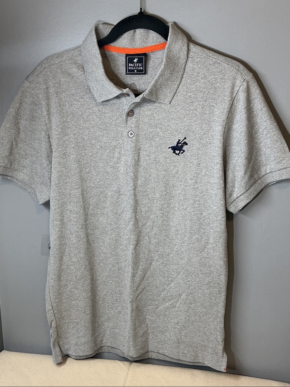 Pacific Polo Club Men’s Light Gray Classic Polo